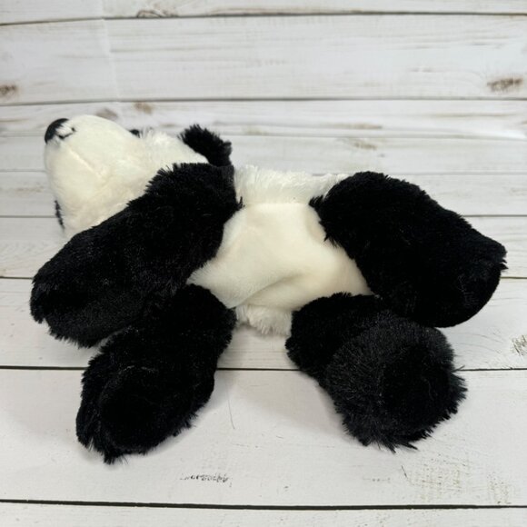 Aurora World Realistic Panda 10" Plush Stuffed Animal Black White Laying Down - Picture 5 of 7